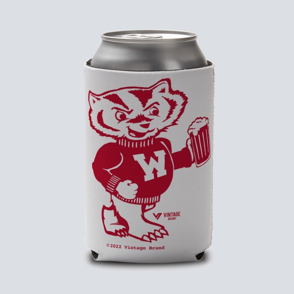 Logo Badgers Tall Boy Koozie