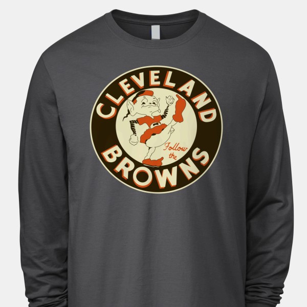 1959 Cleveland Browns Artwork: ICONIC® Men's Long-⁠Sleeve T-⁠Shirt