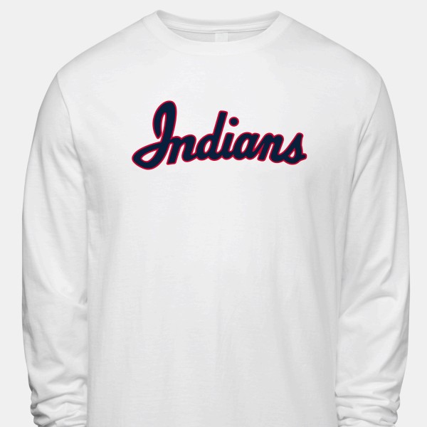 1955 Cleveland Indians Iconic Men's Long-⁠Sleeve T-⁠Shirt by Vintage Brand