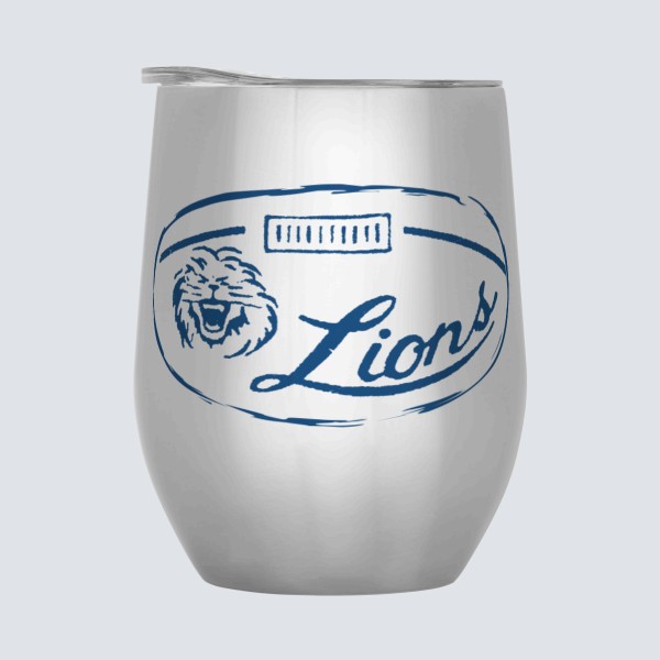 1958 Detroit Lions Artwork: 12 oz Stainless Steel Wine Tumbler