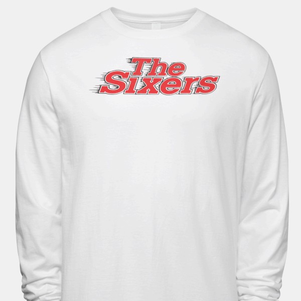 1980 Philadelphia 76ers Iconic Men's Long-⁠Sleeve T-⁠Shirt by Vintage Brand