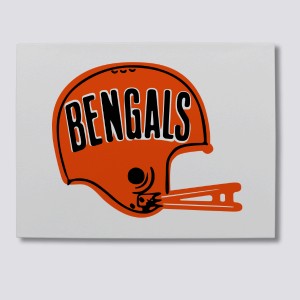 Cincinnati Bengals Throwback Helmet  Retro Cincinnati Bengals T-Shirt –  HOMAGE