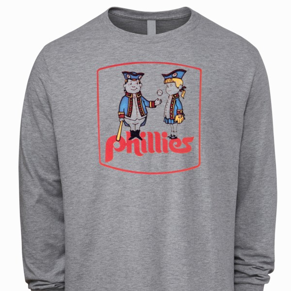 1978 Philadelphia Phillies Artwork: Men's Premium Blend Ring-Spun  Long-Sleeve T-Shirt