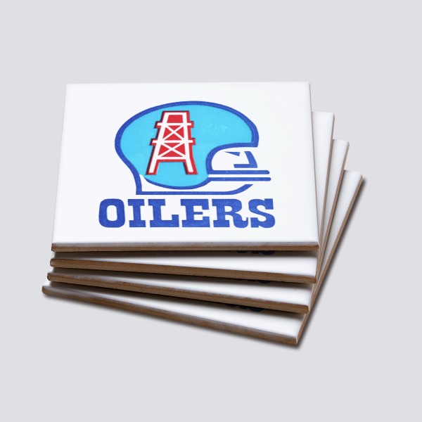 1973 Houston Oilers Artwork: Coaster