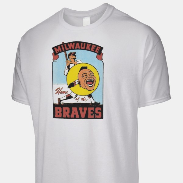 1957 Milwaukee Braves Men's Premium Blend Ring-Spun T-Shirt by Vintage Brand