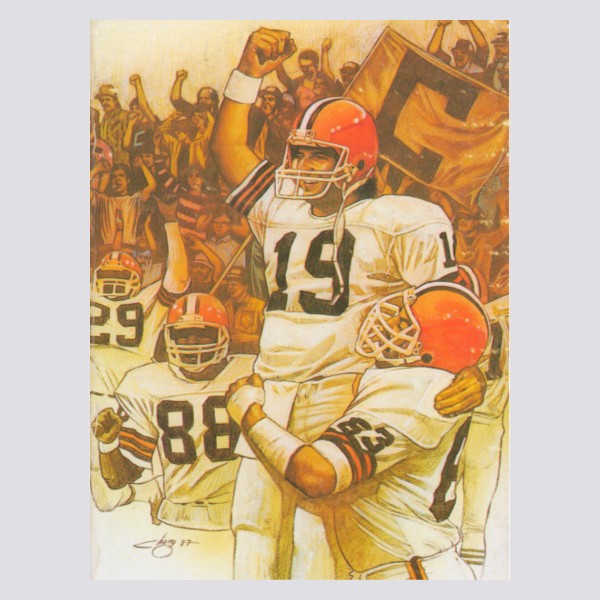 Cleveland Browns Vintage Art Poster