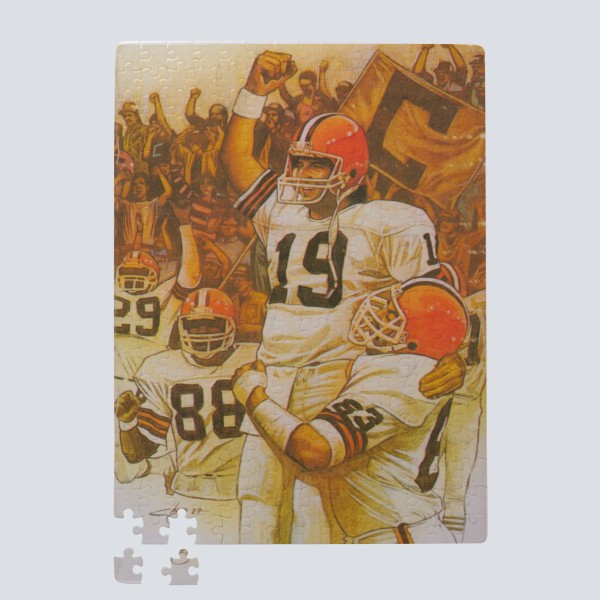 1987 Cleveland Browns Artwork: Puzzle