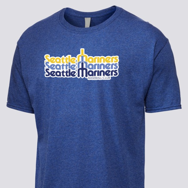 1981 Seattle Mariners Artwork: Men's Tri-Blend T-Shirt