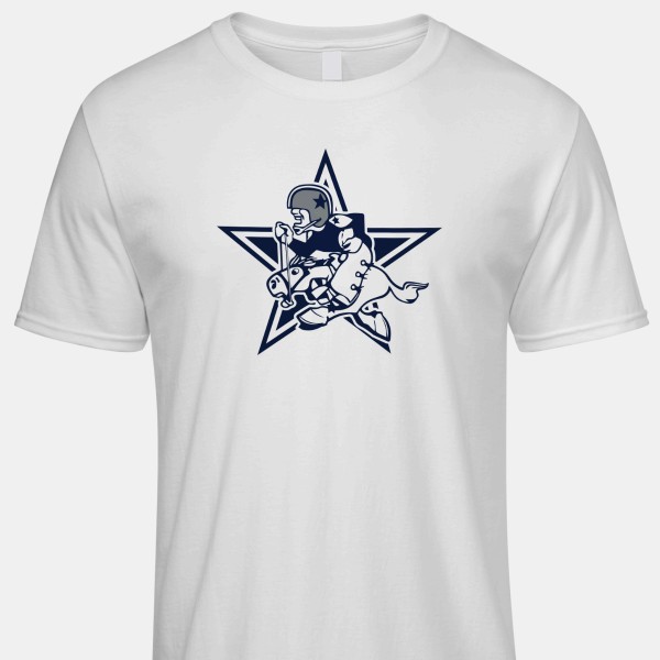 1965 Dallas Cowboys Artwork: ICONIC® Men's 100% Cotton T-Shirt