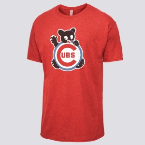 Retro Chicago Cubs T-shirt/jersey – V-neck – Striped Neck