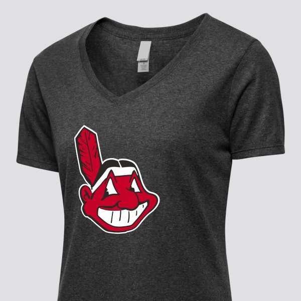 Major League Baseball, Tops, Vintage Cleveland Indians Jersey Style Vneck  Shirt