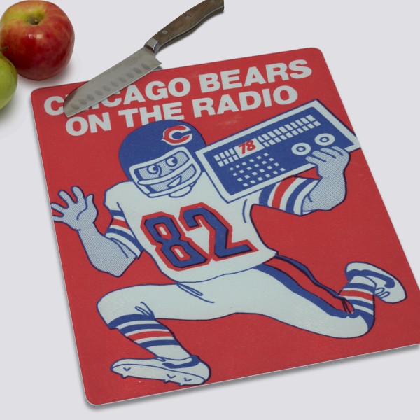 1978 Chicago Bears Artwork: Cutting Board