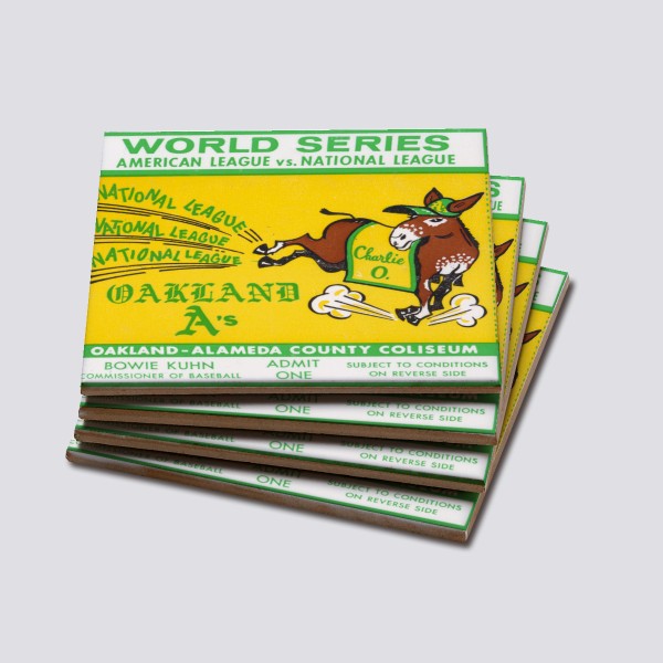 1972 World Series Artwork: Coaster