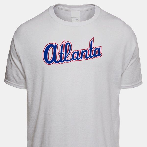 Stitches, Shirts, Atlanta Braves Dri Fit Short Sleeve Hoodie Xl