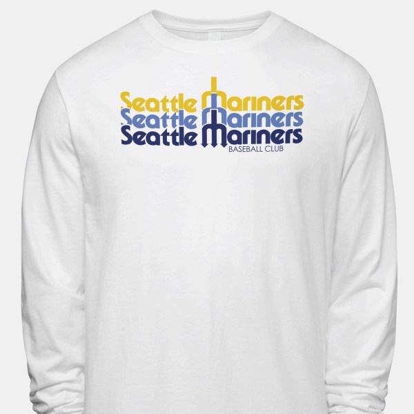 1980 Seattle Mariners Artwork: ICONIC® Men's Long-⁠Sleeve T-⁠Shirt