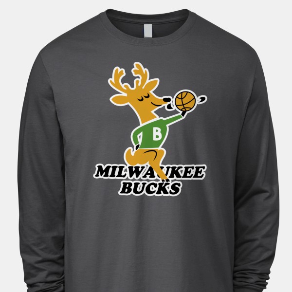 1969 Milwaukee Bucks Artwork: Men's Dri-Power T-shirt