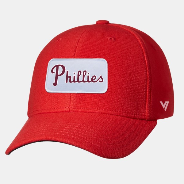 1950 Philadelphia Phillies Wool Blend Flexcap Rectangle Patch Hat by Vintage Brand