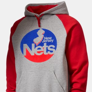 Vintage 00s NBA New Jersey Nets Basketball Hoodie Sweatshirt XL DS