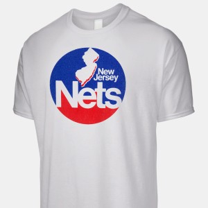NBA New Jersey Nets T-shirt Vintage 90s Hip Hop Clothing 