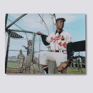 1962 Hank Aaron Artwork: Canvas