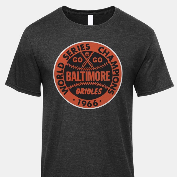 1966 Baltimore Orioles Artwork: ICONIC® Men's 60/40 Blend T-Shirt