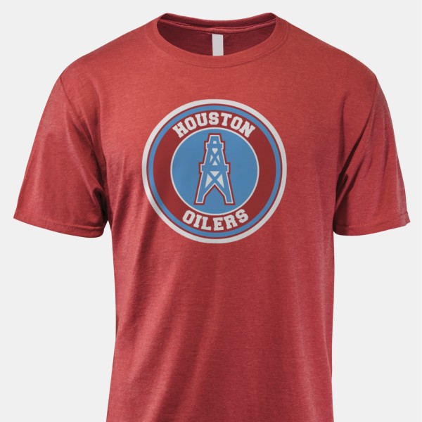 1980 Houston Oilers Men's Premium Blend Ring-Spun T-Shirt by Vintage Brand