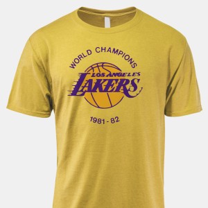 1982 Los Angeles Lakers Men's Premium Blend Ring-Spun T-Shirt by Vintage Brand