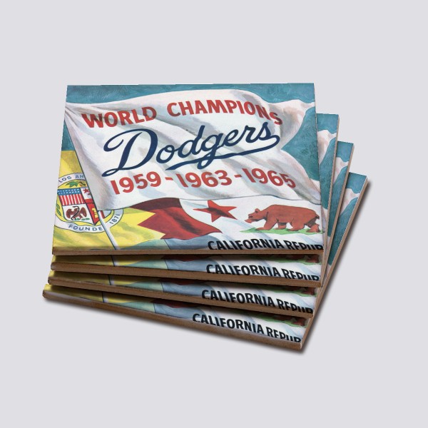 1962 Los Angeles Dodgers Artwork: Coaster