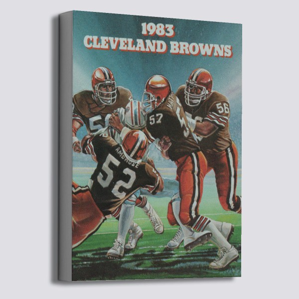 1983 Cleveland Browns Artwork: Canvas