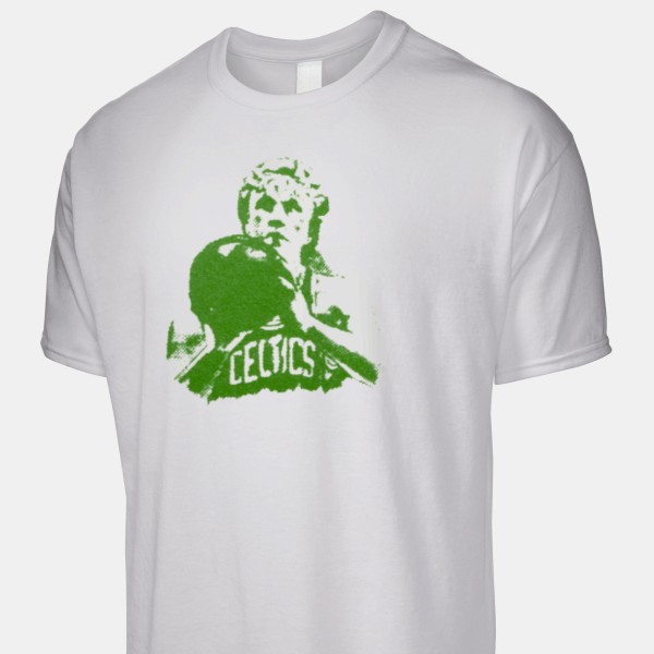 Vintage Boston Celtics T Shirt Tee Size Large L Larry Bird NBA 