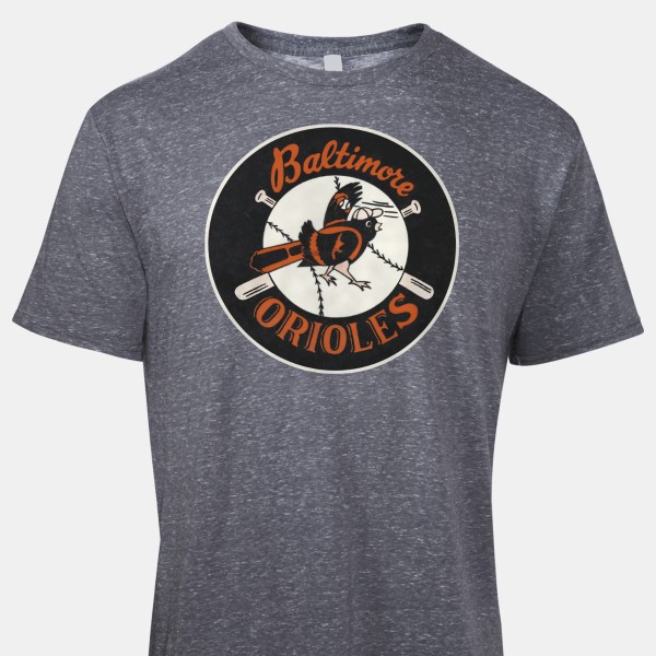 1966 Baltimore Orioles Artwork: Men's Retro Heather T-Shirt