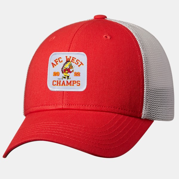 2022 Kansas City Chiefs Artwork: Relaxed Mesh FLEXCAP® Square Patch Hat