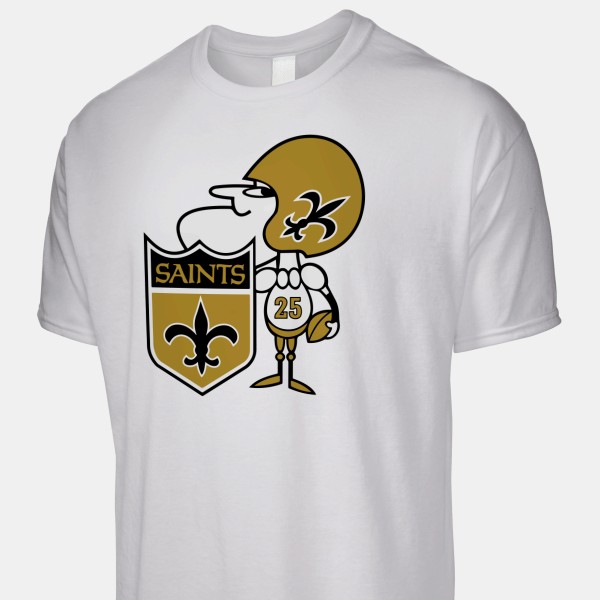 New Orleans Saints Patch, NFL Sports Team Emblem, Size: X