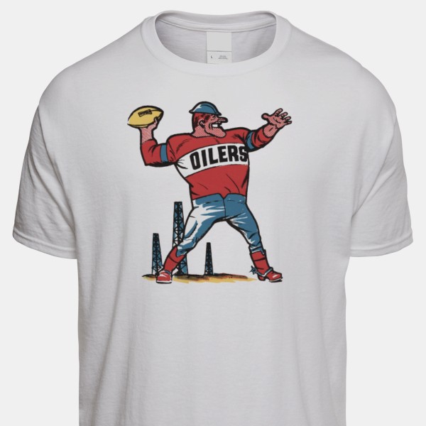 1964 Houston Oilers Artwork: Men's Dri-Power T-shirt