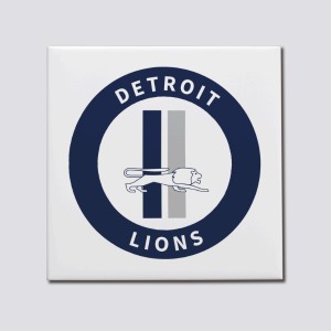 1967 Detroit Lions Artwork: Coaster