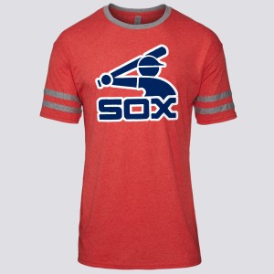 1976 Chicago White Sox Artwork: Men's Tri-Blend Varsity T-Shirt