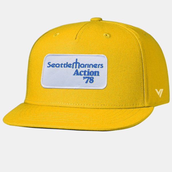 Seattle Mariners Yellow Wool Snapback