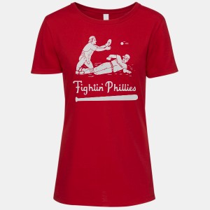 1946 Philadelphia Phillies Artwork: Women's Tri-Blend V-neck T-Shirt