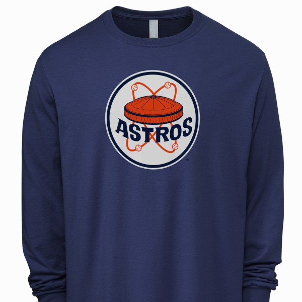Mens Houston Astros True Classics Vintage Graphic Crew Sweatshirt