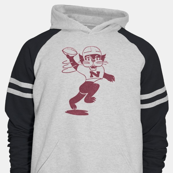Northwestern University Wildcats Purple Crewneck Sweatshirt with Baseball  Design
