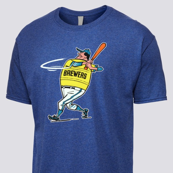 1970 Milwaukee Brewers Artwork: Men's Tri-Blend T-Shirt
