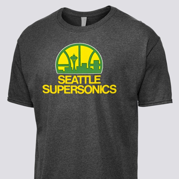 Seattle Supersonics Hoodie Mens XL Gray Sweatshirt NBA Basketball