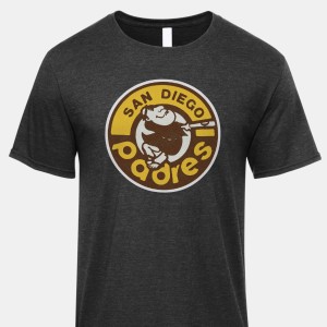 San Diego Padres Vintage Logo on Old Wall T-Shirt