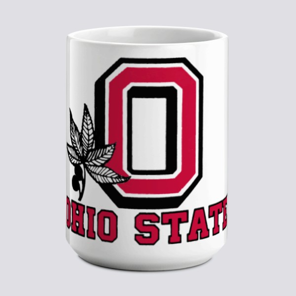 Ohio State Buckeyes 15oz. Personalized Mug - White
