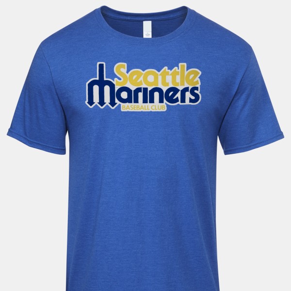1978 Seattle Mariners Iconic Men's 60/40 Blend T-Shirt by Vintage Brand