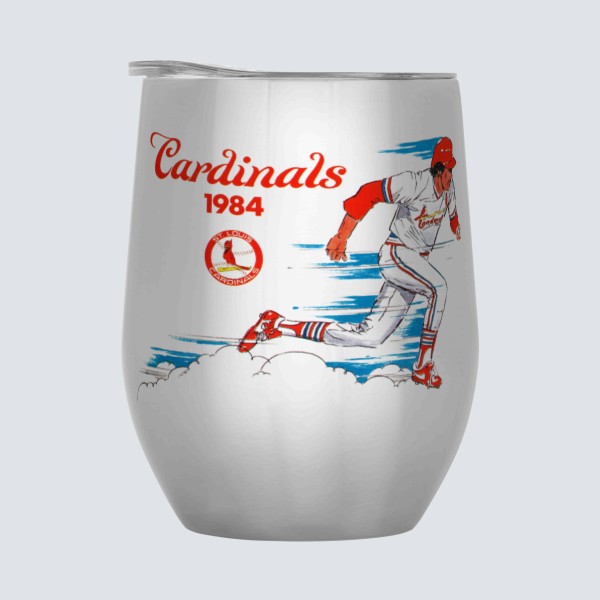 St Louis Cardinals Wine Tumbler Perfect Sugar Skull STL Cardinals