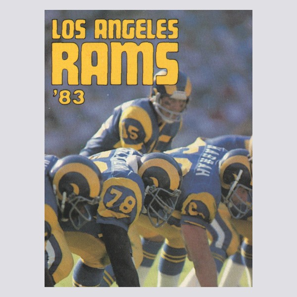 Los Angeles Rams NFL Football Official Team Helmet Logo Poster