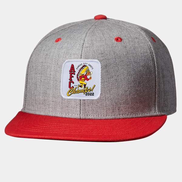 2023 Kansas City Chiefs Artwork: Two-Tone Heather Snapback Cap Square Patch  Hat