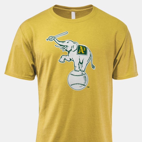 Oakland A's T Shirt Vintage Athletics Elephant Logo Graphic Tee