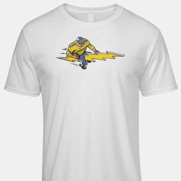 1963 San Diego Chargers Artwork: ICONIC® Men's 100% Cotton T-Shirt